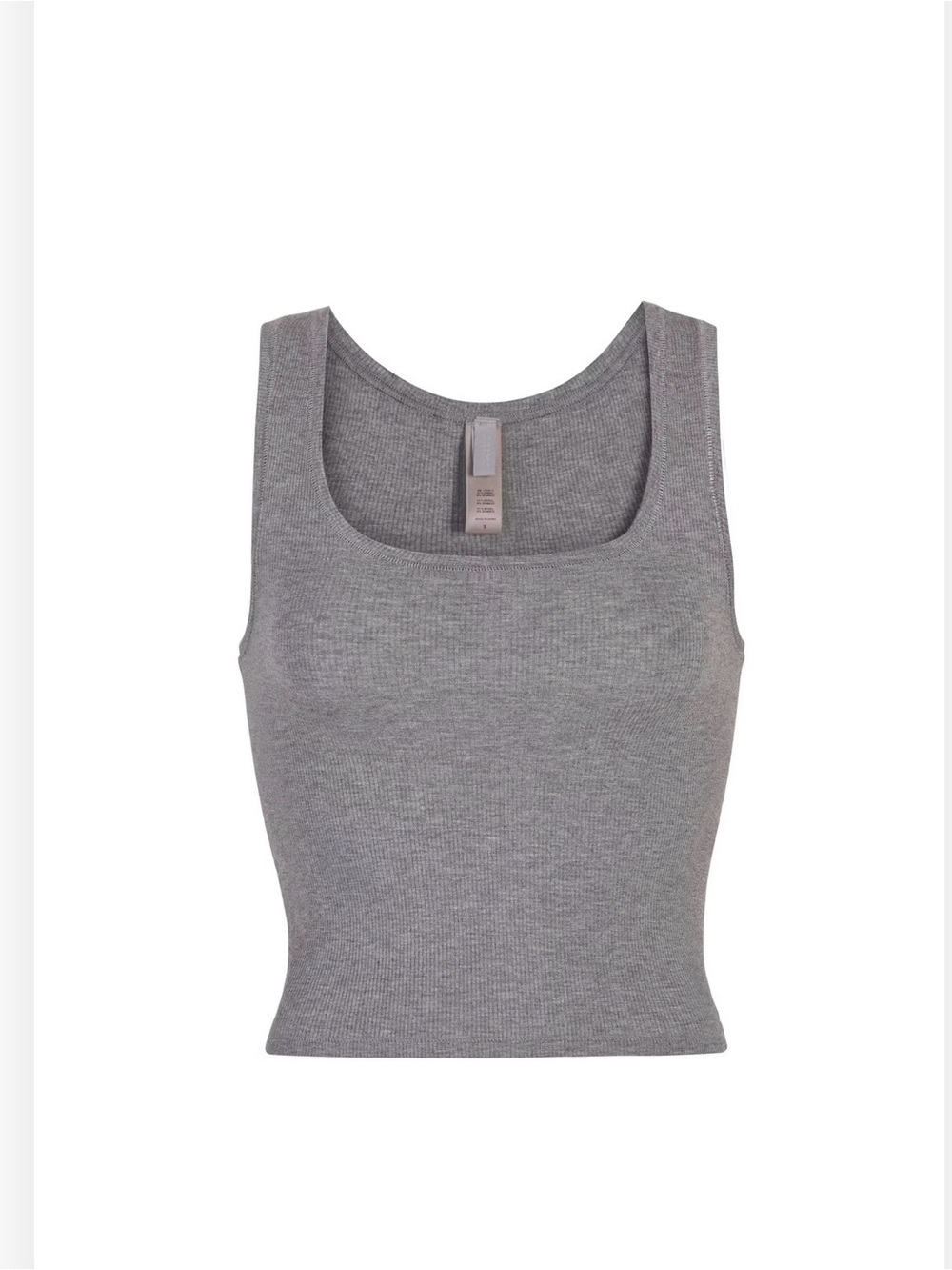 Skims soft lounge Ribbed Scoop NeckTank Top - Gray size S